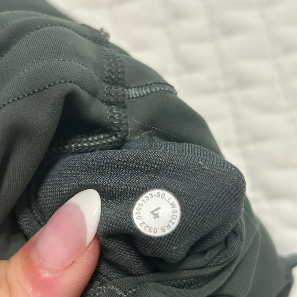 Lululemon Wunder Train Hi-Rise Leggings Army Green - Picture 4 of 5